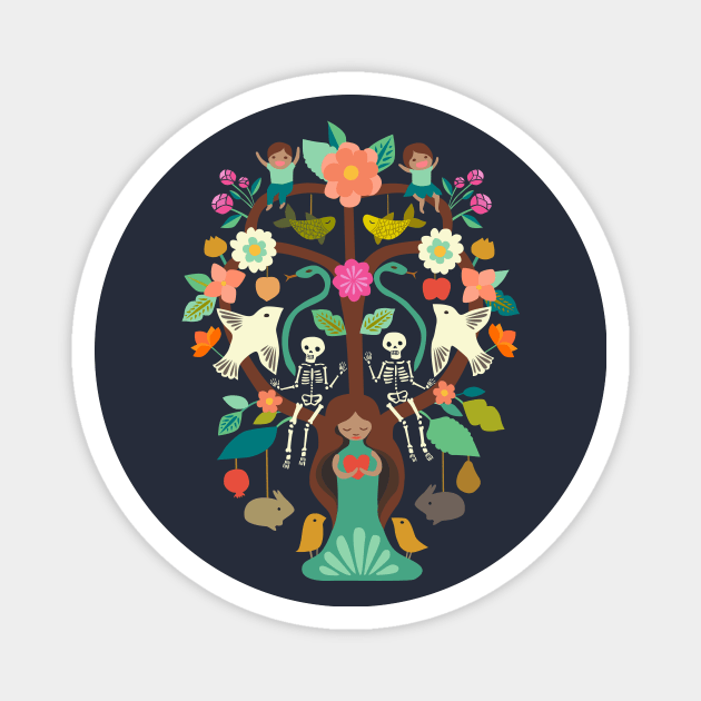 The Tree of Life Magnet by Cecilia Mok